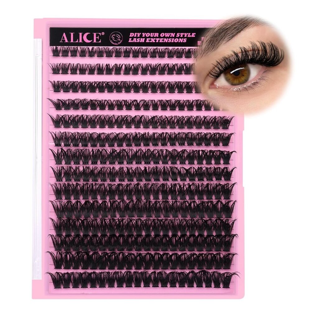 280Pcs 8-16MM Wispy DIY Eyelash Extensions – Luxurious Lash Clusters at Home